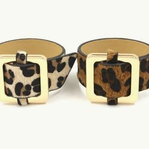 Fur Leopard leather Bracelet